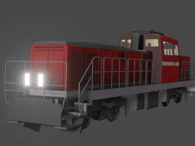DD200 Locomotive model without interior Free 3D model