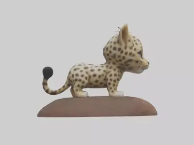 Babyleopard Model 1 Low-poly 3D model