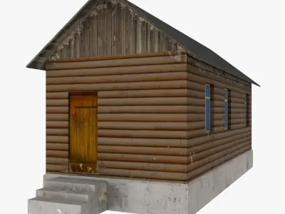 Old house low poly Free low-poly 3D model purchase