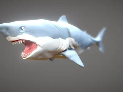 Shark 3D model 15