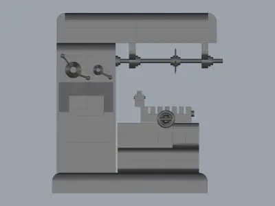 Universal Milling Machine 3D model
