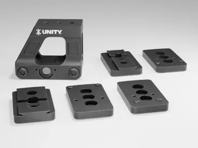UNITY TACTICAL FAST MRDS - 3D MODEL - LOW POLY - GAME READY Low-poly 3D model