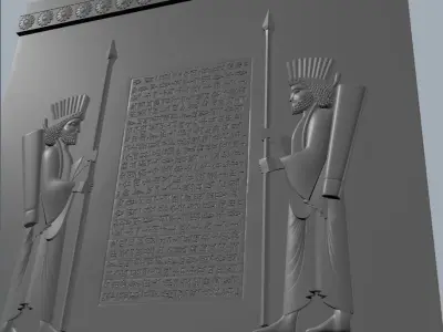 Soldier Wall Ancient 3D model