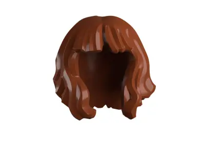Custom3Dprint Minifigure Accessory - Minifigure Hair S2 - 082 3D print model