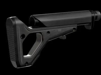 Magpul UBR Gen2 Buttstock Low-poly 3D model