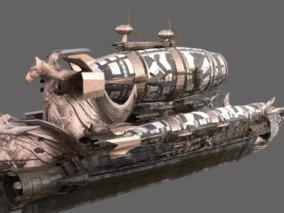 Golden Eagle Zeppelin 3D model