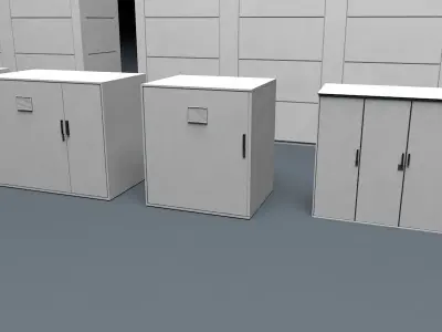 NAS Battery Package Low-poly 3D model