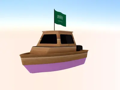 Saudi Arebia Fishing Boat 3D model