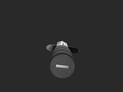 Hunting Knife Low-poly 3D model 6