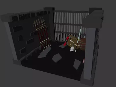 Dungeon Loot Room Free low-poly 3D model