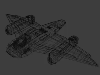 Spaceships - Low poly spaceship Low-poly 3D model