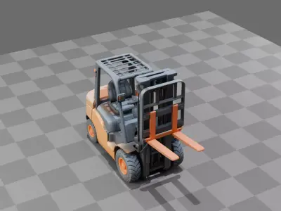 Forklift Vehicle 3D model