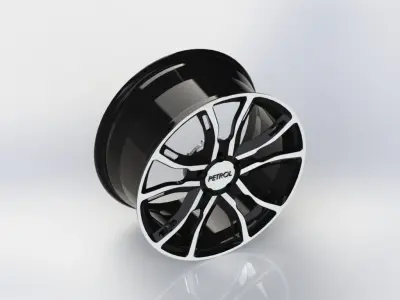 Cast rim Petrol-P5A 3D model