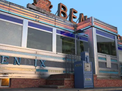 Bendix Diner Fast Food 3D model