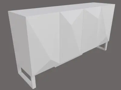Sideboard cabinet antique 3D model