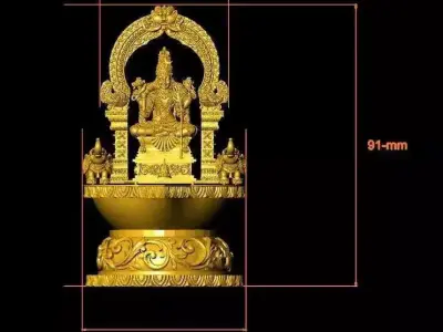 Diya stl file 3D print model