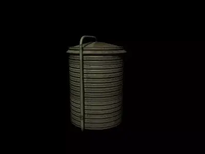 Oil Tank Free low-poly 3D model get