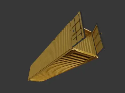 40ft Shipping Container  3D model