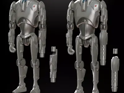 B2 SBD Arms Upgrade for TBS Figure 3d print files 3D print model