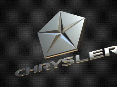 chrysler logo 3D model from CGTrader