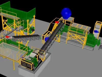 lay out refractory brick extruder Free 3D model