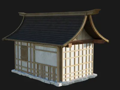 Feudal House 1 Free low-poly 3D model
