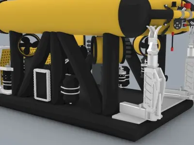 Merlin ROV WR200 Low-poly 3D model