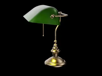 Library lamp 3D model