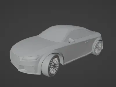 Audi Car Free low-poly 3D model