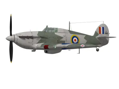 Hawker Hurricane MK1a 3D model