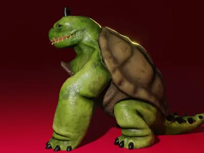 MonsterTurtle Low-poly 3D model