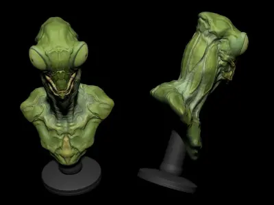 Alien Mantis Print 3D Stl 3D print model