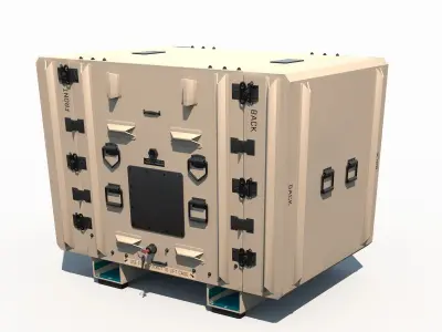 Military Shipment Case PBR Low-poly 3D model