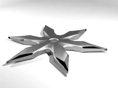 Throwing Star - Type 1 3D model