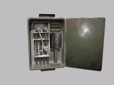 Fuse Box Low-poly 3D model purchase