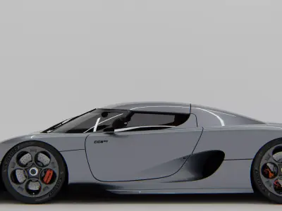 Koenigsegg CC850 2023 Low-poly 3D model