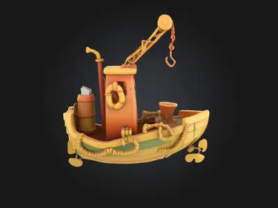 Tugboat Journeya  Small Vessel Big Adventures 3D model