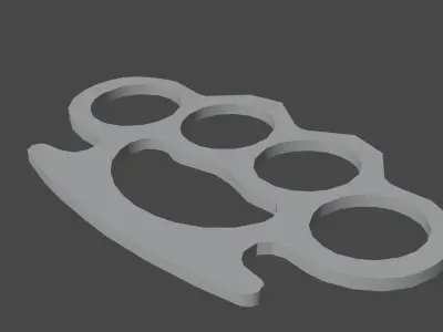 knuckles Low-poly 3D model