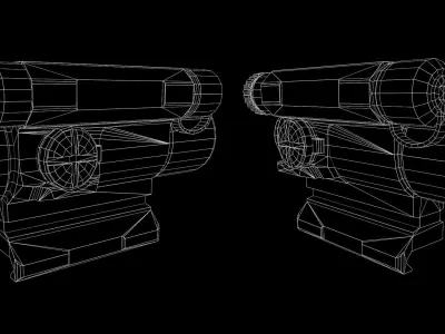 Aimpoint CompM4 - Sniper Aim Sight - AAA PBR Game Ready Low-poly 3D model
