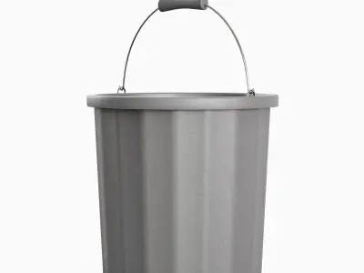 Industrial Plastic Bucket A 03 3D model