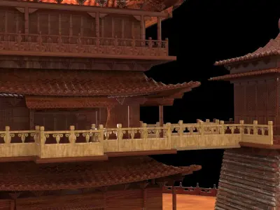 Chinese ancient palace  3D model