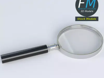 Magnifying glass 3D model order