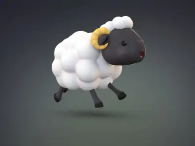 Cartoon Sheep 3D model order