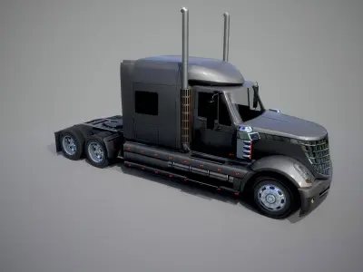 American Truck 2 and upgrades - Mobile Asset Low-poly 3D model