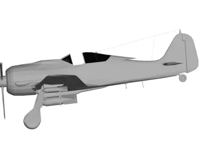 Focke-Wulf Fw 190 3D model shop
