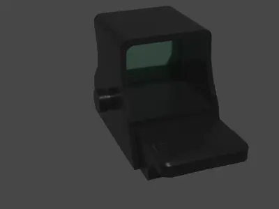 Optical sight for weapons Low-poly 3D model