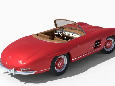 Mercedes Benz 300 SL Roadster Free 3D model