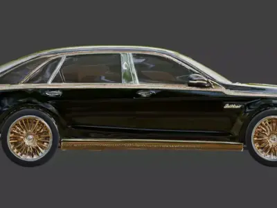Luxury Jeweled Maybach Sedan Low-poly 3D model