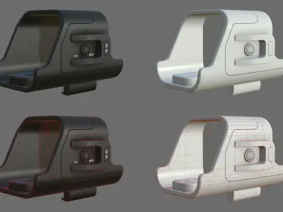 Weapon - Scope - 02 - Holographic Low-poly 3D model