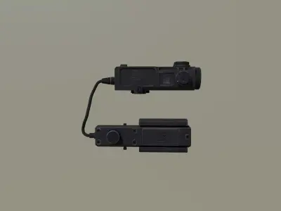Zenit Perst 4 tactical laser Low-poly 3D model